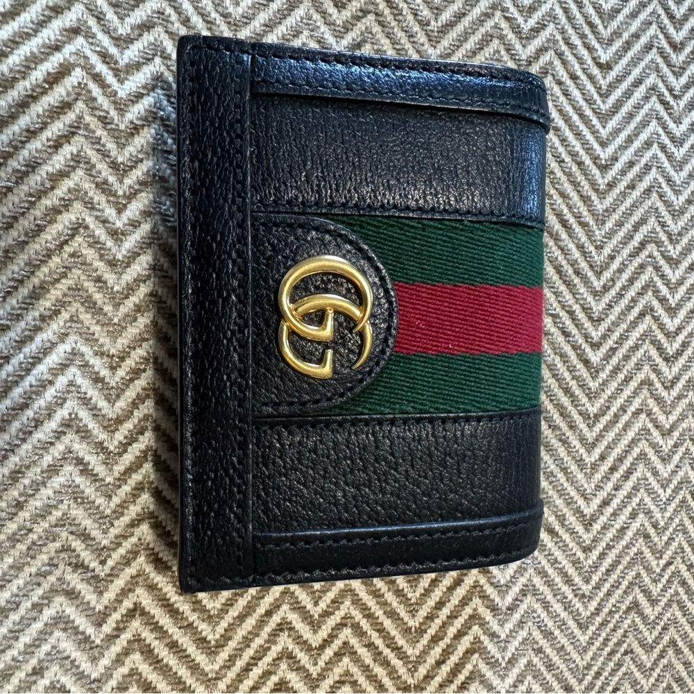 SOLD!!! Gucci Black Ophidia Small Wallet
